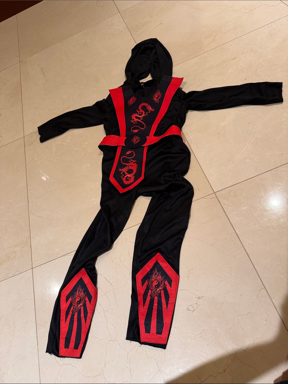 Target Black and Red Ninja Dragon Kids Costume
